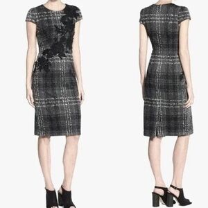 ✨Betsey Johnson Grey Plaid Pencil Dress✨